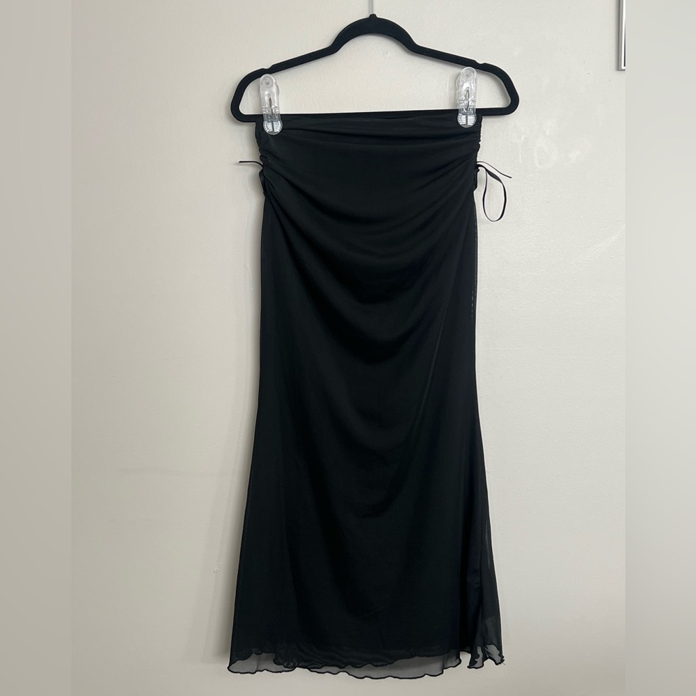 ROMWE Elegant Black Midi Skirt